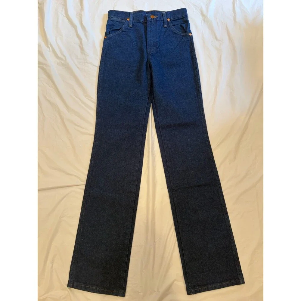 Wrangler Jeans Men's 26x34 Blue Dark Wash Original Fit Cowboy Cut